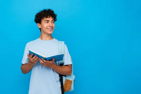 A teen earning a stipend